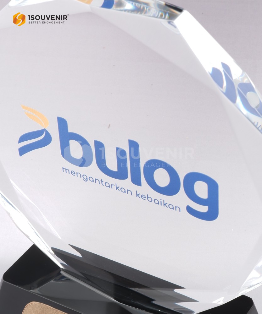 Plakat Akrilik Segi Delapan Compliments Perum BULOG Wilayah Jawa Tengah - Image 2