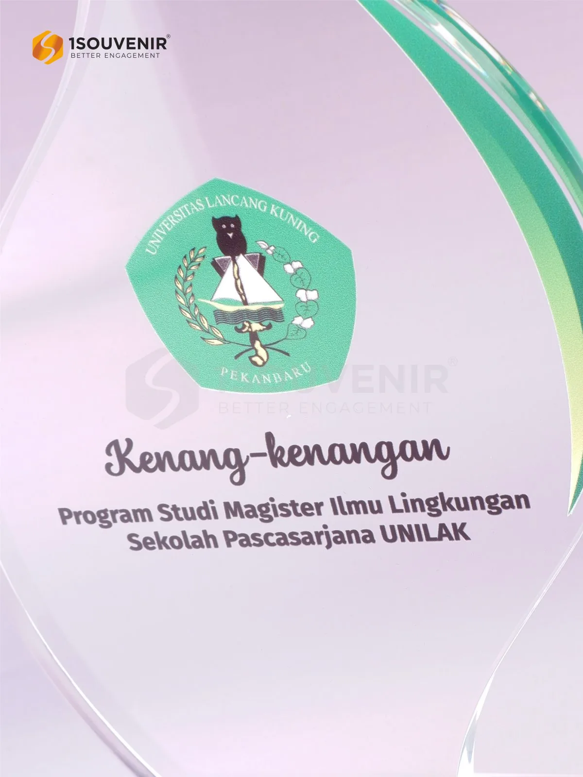 Plakat Akrilik Kenang-kenangan Program Studi Magister Ilmu Lingkungan Sekolah Pascasarjana UNILAK - Image 2