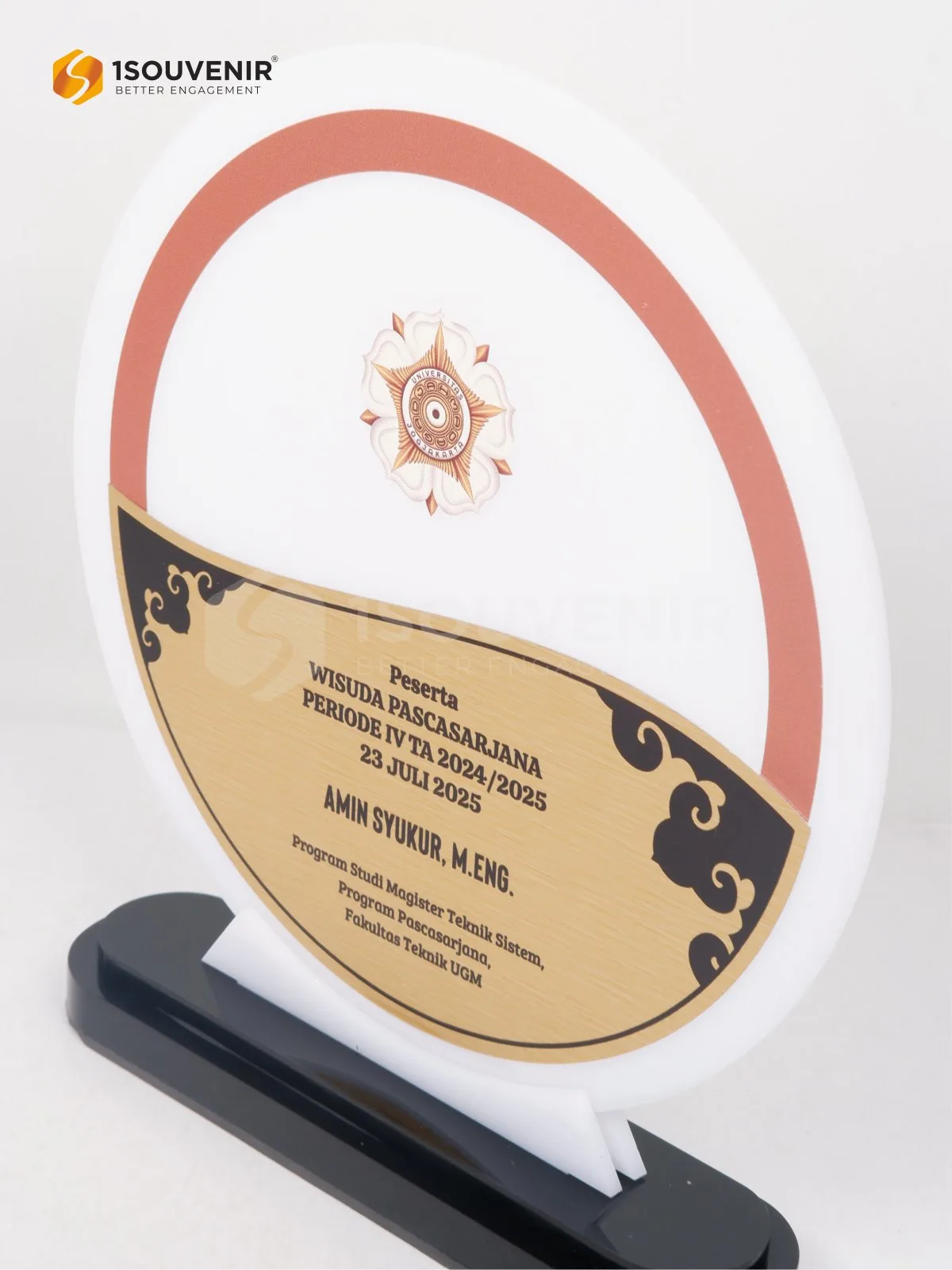 Plakat Akrilik Kenang-Kenangan Wisuda Pascasarjana Program Studi Magister Teknik Sistem UGM - Image 2