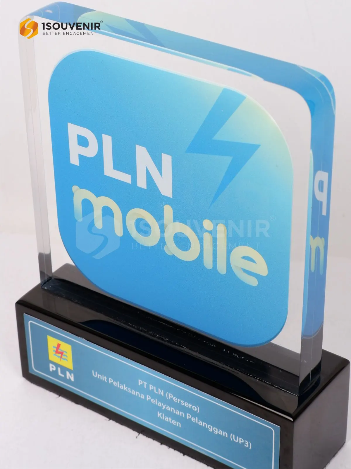 Plakat Akrilik Kenang-kenangan PT PLN Unit Pelaksana Pelayanan Pelanggan Klaten - Image 2