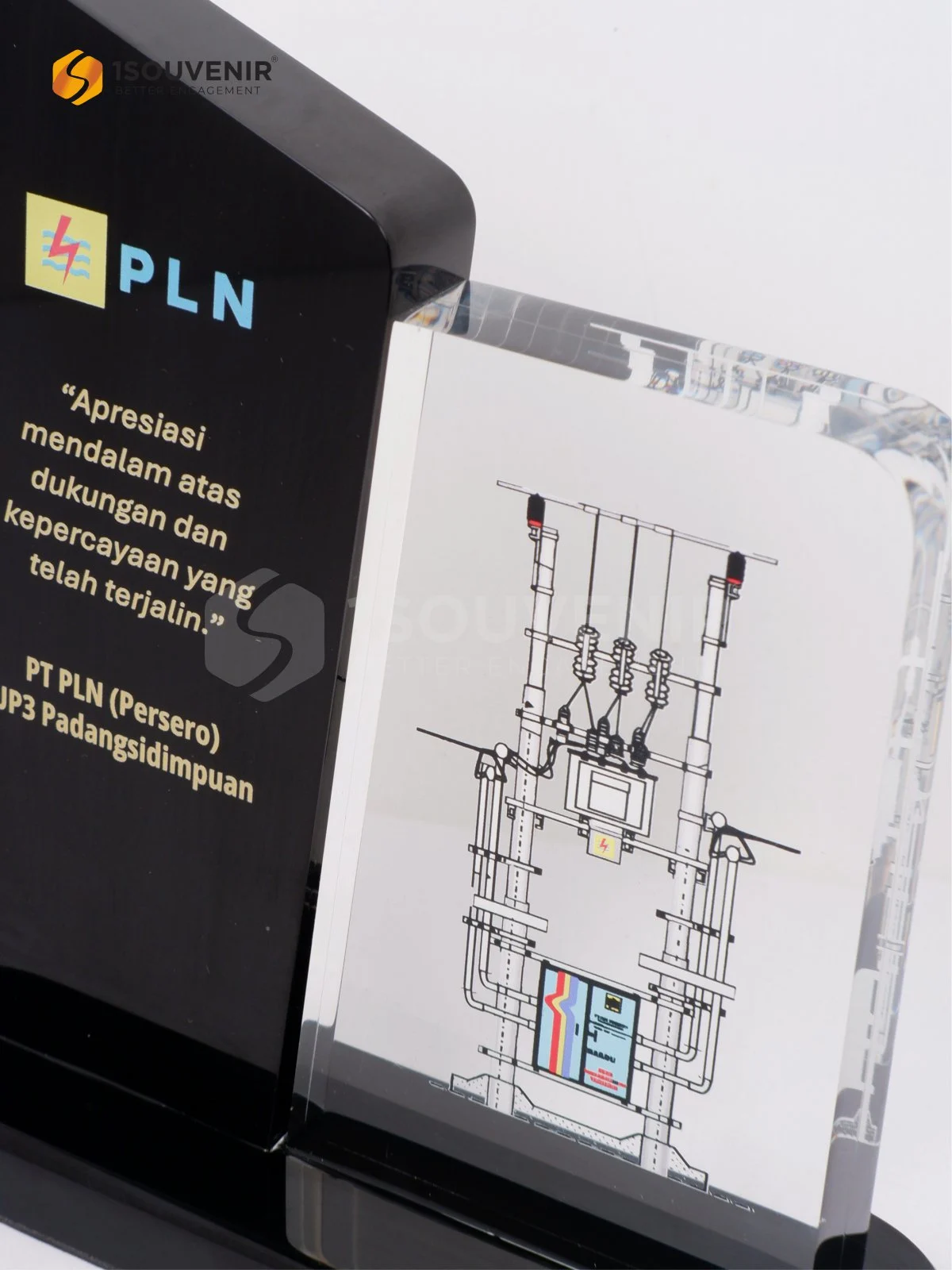 Plakat Akrilik Apresiasi dari PT PLN UP3 Padangsidimpuan - Image 2
