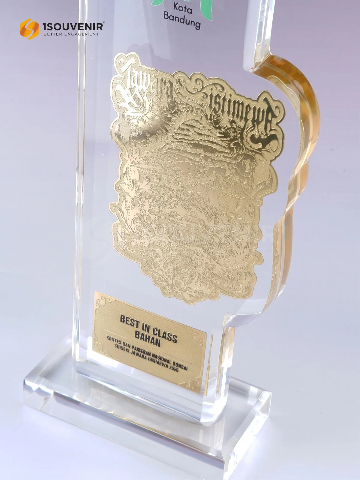 Plakat Akrilik Penghargaan Best in Class dalam Kontes dan Pameran Bonsai Suiseki Jawara Istimewa 2025 - Image 2
