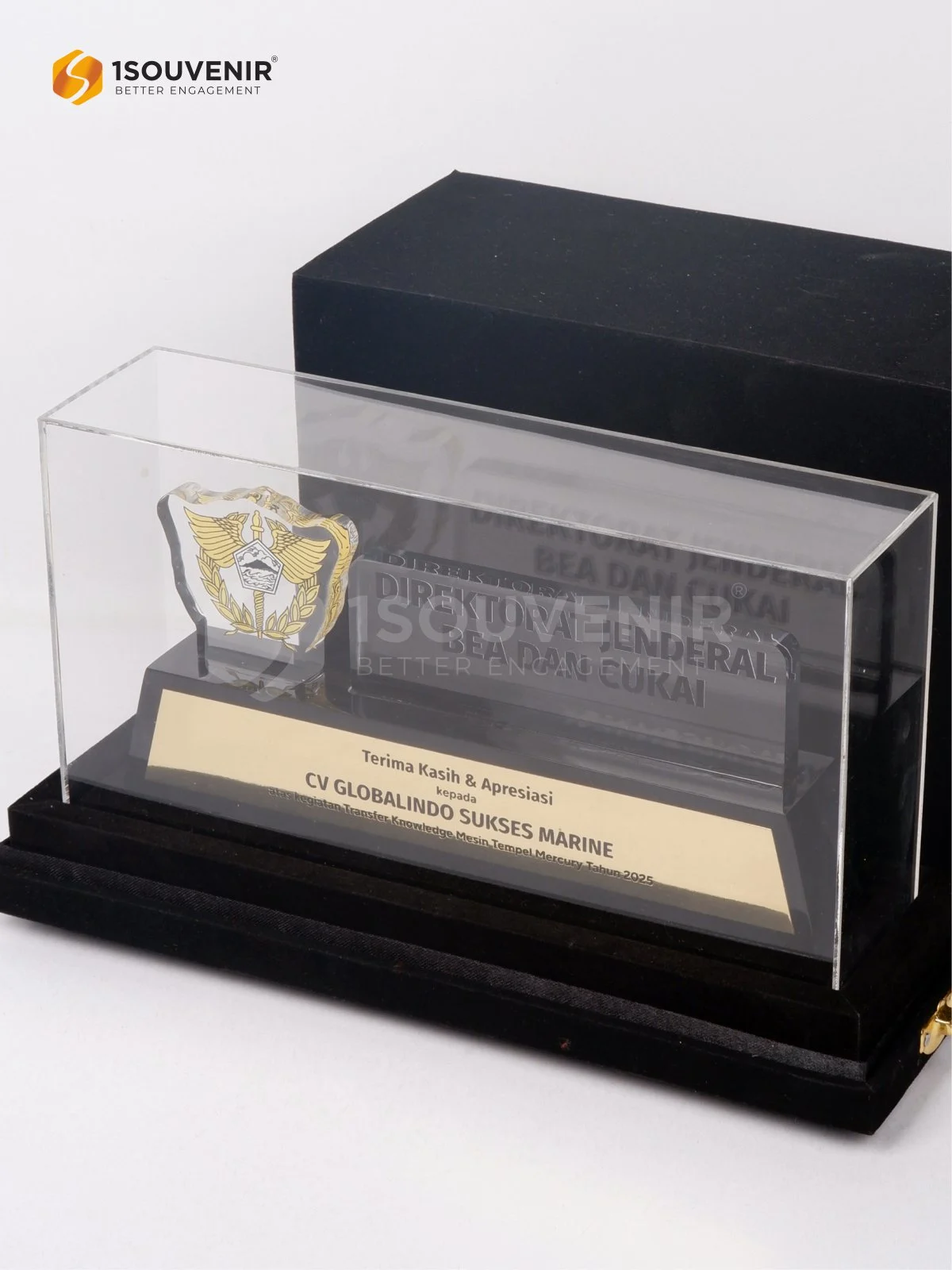 Plakat Akrilik Apresiasi Direktorat Jendral Bea dan Cukai untuk CV Globalindo Sukses Marine - Image 3
