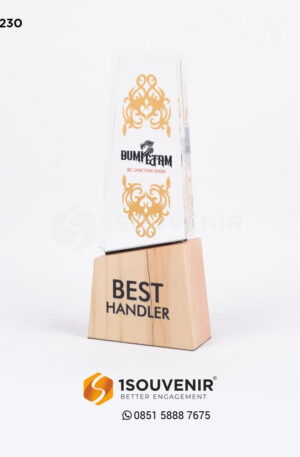 Plakat Akrilik Penghargaan Best Handler IBC Sunction Show