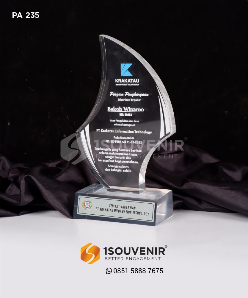 Plakat Akrilik Serikat Karyawan PT Krakatau Information Technology