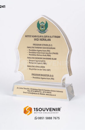 Plakat Akrilik IAIQI Indralaya - Program Strata (S-1) & Program Magister (S-2) - Sumatera Selatan