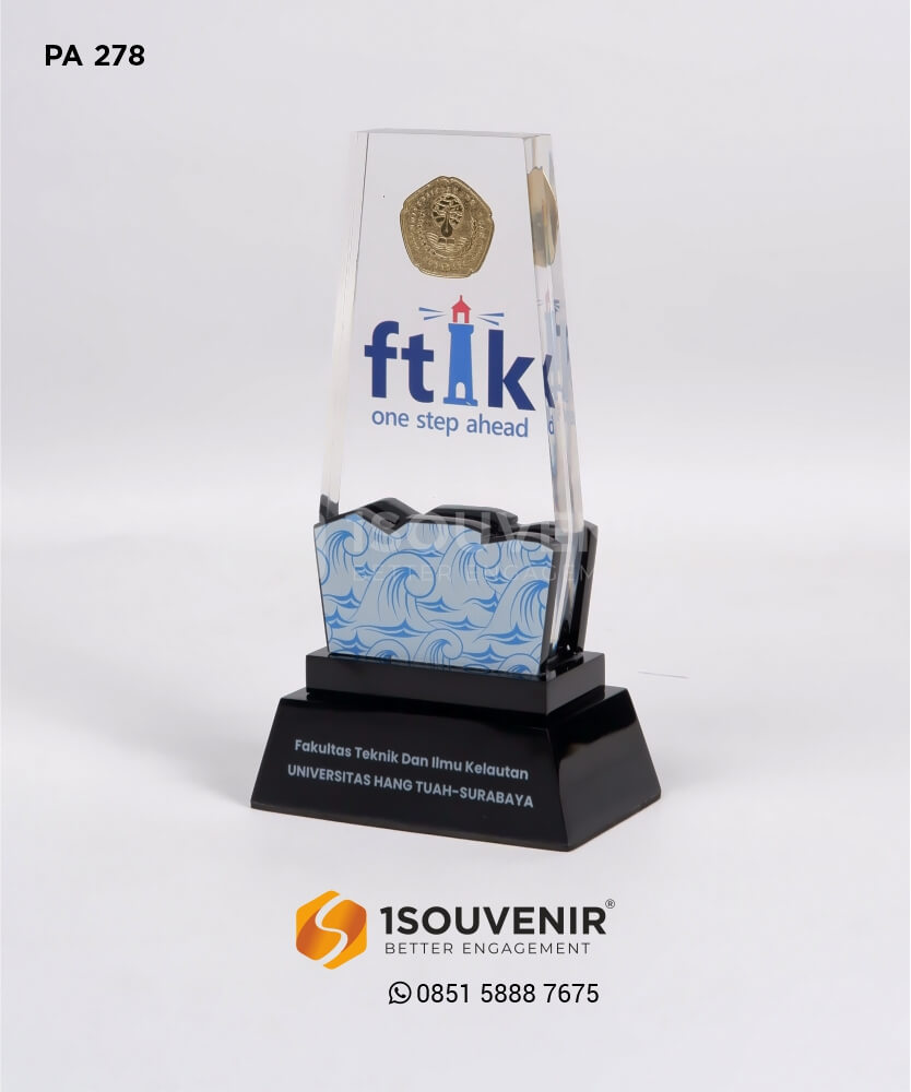 Plakat Akrilik FTIK one step ahed - Fakultas Teknik dan Ilmu kelautan Universitas Hang Tauh-Surabaya