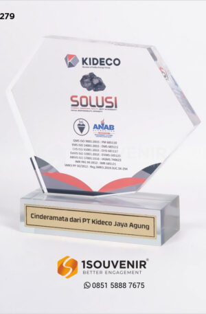 Plakat Akrilik Cinderamata dari PT Kideco Jaya Agung