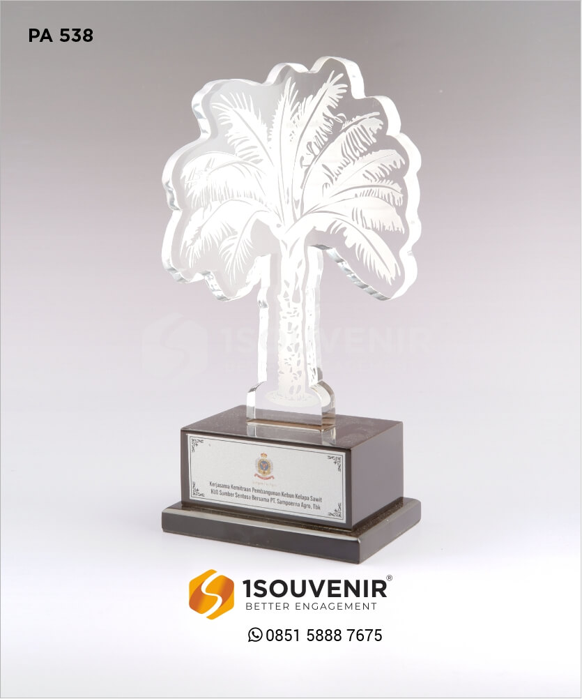 Plakat Akrilik Kerjasama Kemitraan Pembangunan Kebun Kelapa Sawit - PT Sampoerna Agro Tbk