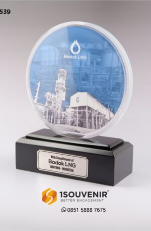 Plakat Akrilik Badak LNG - Bontang Indonesia