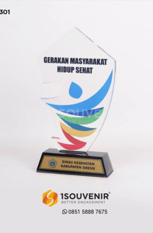 Plakat Akrilik Gerakan Masyarakat Hidup Sehat