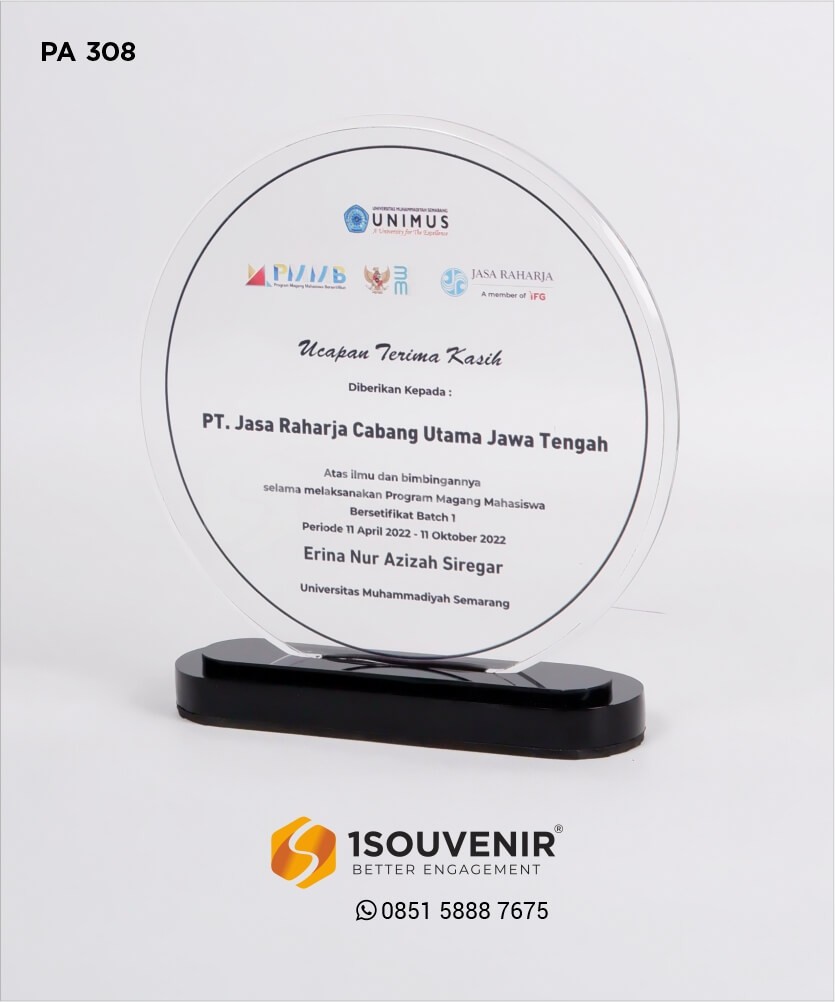 Plakat Akrilik Magang Universitas Muhammadiyah Semarang