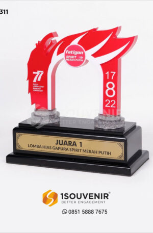 Plakat Akrilik Lomba Hias Gapura Spirit Merah Putih