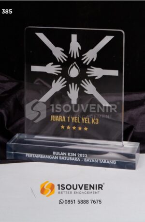 Plakat Akrilik Juara Yel-Yel K3