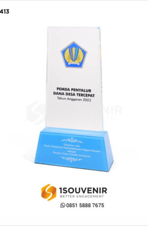 Plakat Akrilik Pemda Penyalur Dana Desa Tercepat