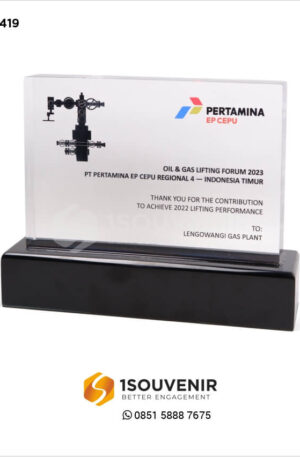 Plakat Akrilik Pertamina EP Cepu