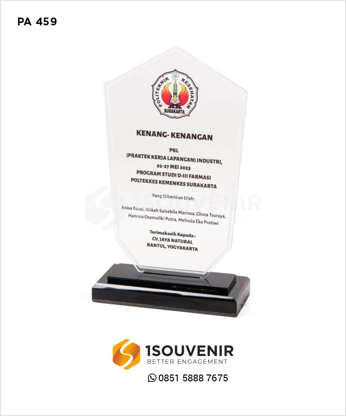 Plakat Akrilik PKL D-III Farmasi Poltekkes Kemenkes Surakarta