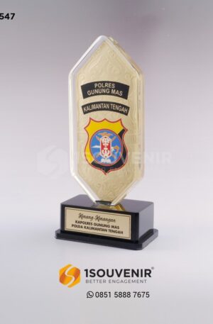 Plakat Akrilik Kapolres Gunung Mas Polda Kalimantan Tengah