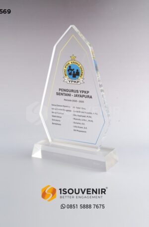 Plakat Akrilik Pengurus YPKP Sentani - Jayapura Periode 2020 - 2025