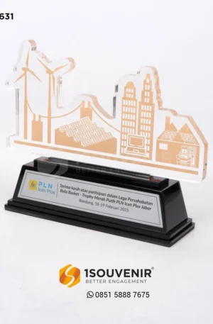 Plakat Akrilik Laga Persahabatan Bola Basket PT PLN Icon Plus Jabar 2025