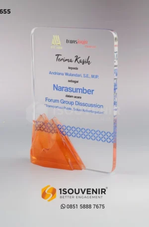 Plakat Akrilik Terima Kasih untuk Narasumber