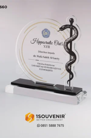 Plakat Akrilik Hippocratic Oath XVII Fakultas Kedokteran UMP