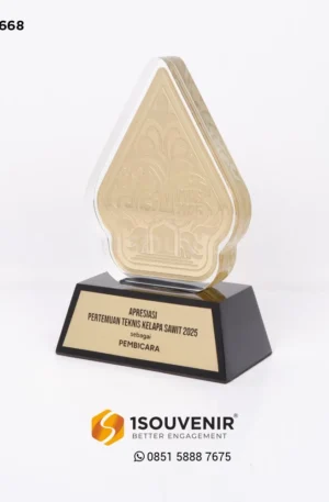 Plakat Akrilik Logam Apresiasi Pembicara PTKS 2025