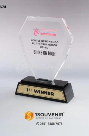 Plakat Akrilik Kontes Design Logo HUT PT Trio Motor Ke-60
