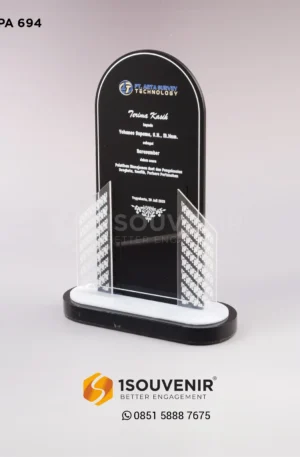 Plakat Akrilik Ucapan Terima Kasih dari PT Arta Survey Technology untuk Narasumber Pelatihan