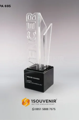 Plakat Akrilik Vencer Award Penghargaan Kategori Jomblo yang Akhirnya Laku