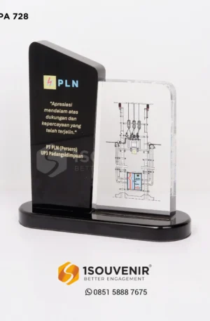 Plakat Akrilik Apresiasi dari PT PLN UP3 Padangsidimpuan