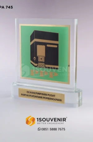 Plakat Akrilik Kenang-kenangan dari Dewan Pimpinan Pusat Partai Persatuan Pembangunan (DPP PPP)