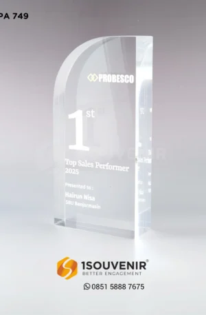 Plakat Akrilik Penghargaan Top Sales Performer dari Probesco