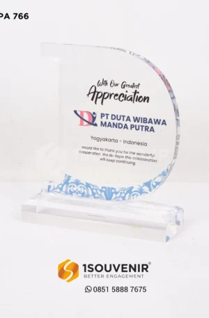 Plakat Akrilik Apresiasi PT Duta Wibawa Manda Putra