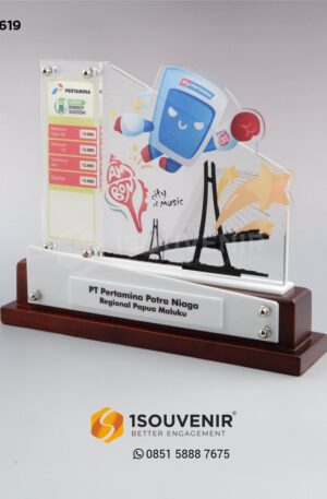 Plakat Akrilik PT Pertamina Patra Niaga Regional Papua Maluku